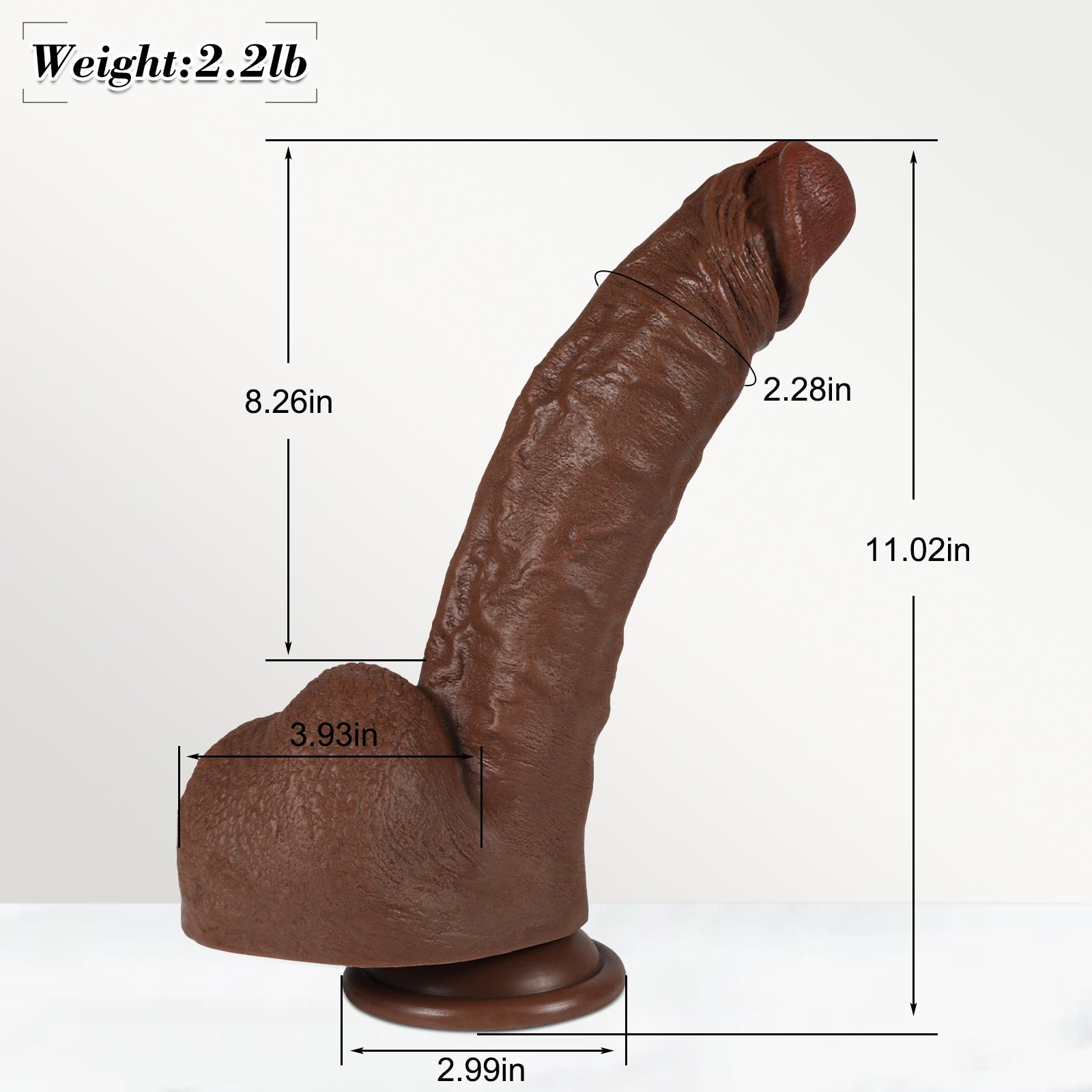 Realsitic Black Dildo Soft and Stretchy Sweetstoy