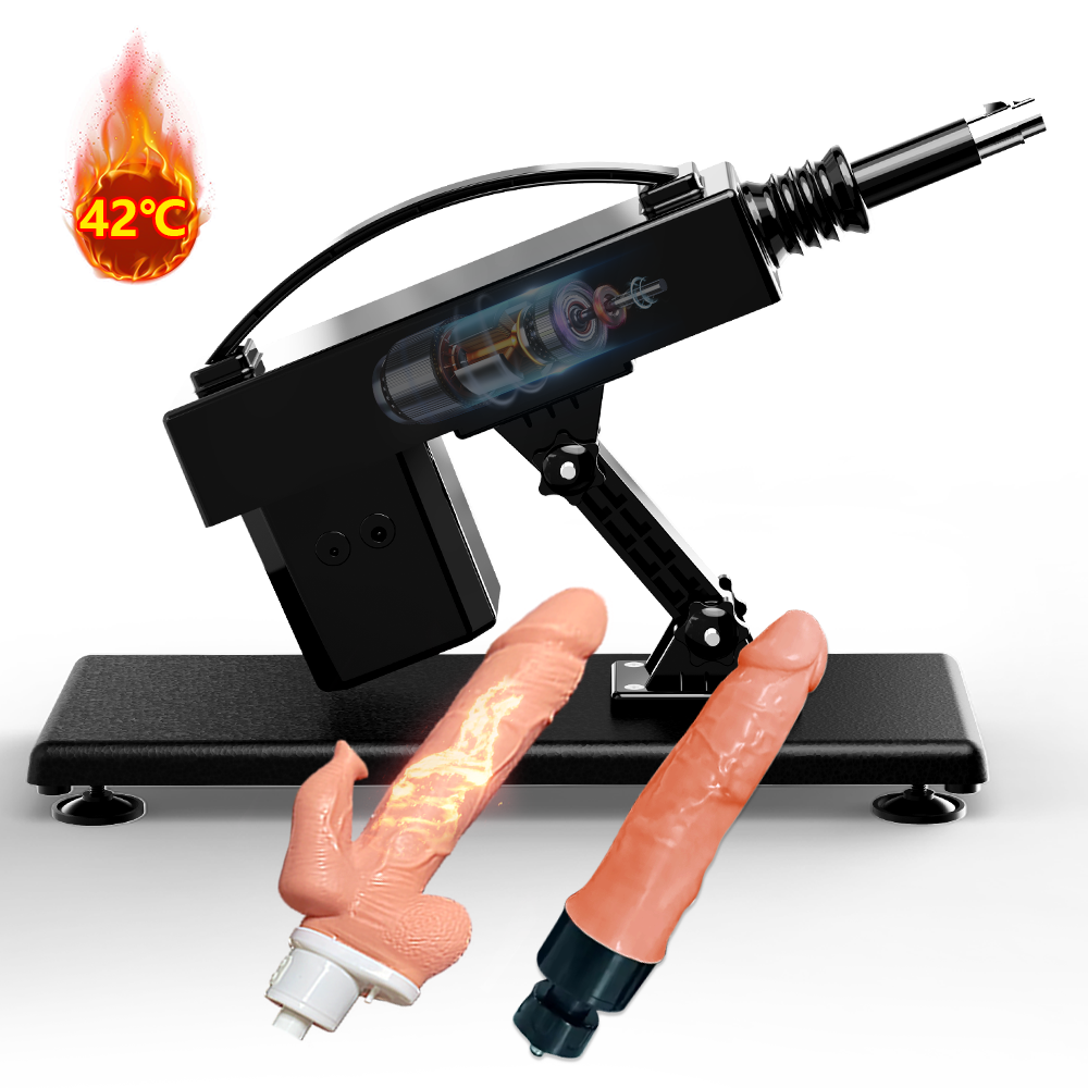 Sweetstoy - Automatic Heating Swinging Vibrating Sex Machine with Dildo 14.6 Inch