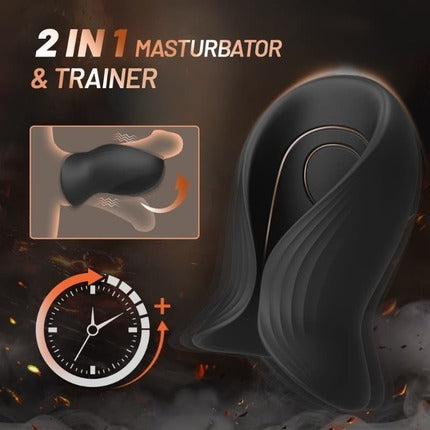 2 in 1 - Male Penis Vibrator & Sleeve 12 Powerful Vibrating Modes
