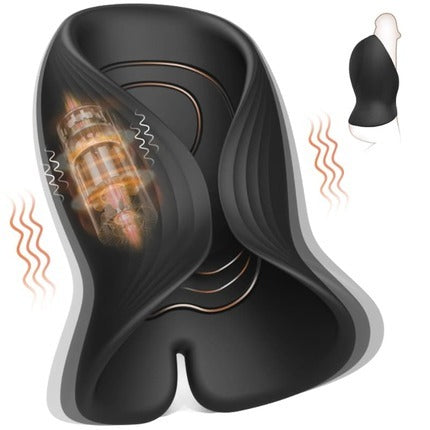 2 in 1 - Male Penis Vibrator & Sleeve 12 Powerful Vibrating Modes