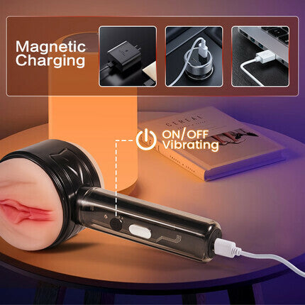 Dual-Channel Male Stroker with Precision Vibration