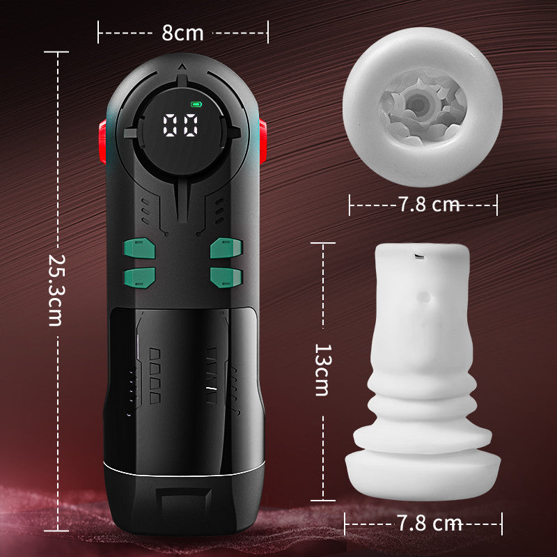 9-in-1 Thrusting, Vibrating, Sucking & Heating Masturbator Cup for Men