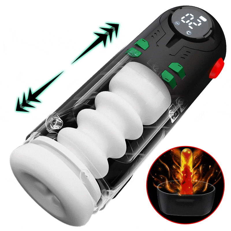 9-in-1 Thrusting, Vibrating, Sucking & Heating Masturbator Cup for Men