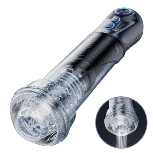 Cupsland 7 Vibrating 3 Sucking Enhance Erection and Masturbation 2 in 1 Penis Pump