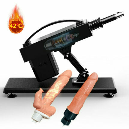 Sweetstoy - Automatic Heating Swinging Vibrating Sex Machine with Dildo 14.6 Inch