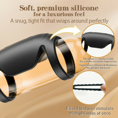 Triple Ring 10 Vibration Couples Use Silicone Material Vibrating Cock Ring Sweetstoy