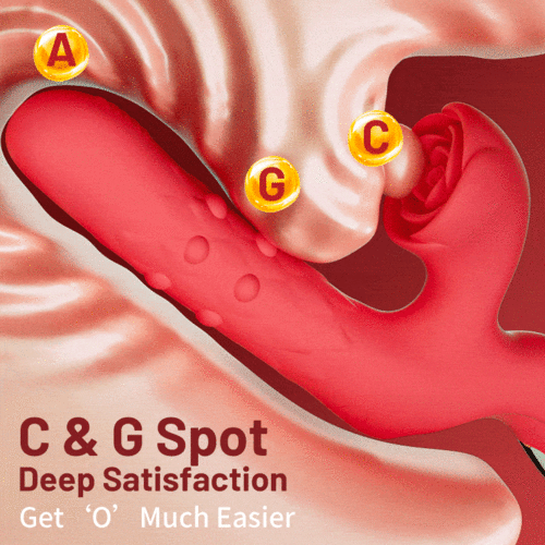 Sweetstoy-7 Thrusting Wiggling Rose Clit Stimulator G-spot Vibrator