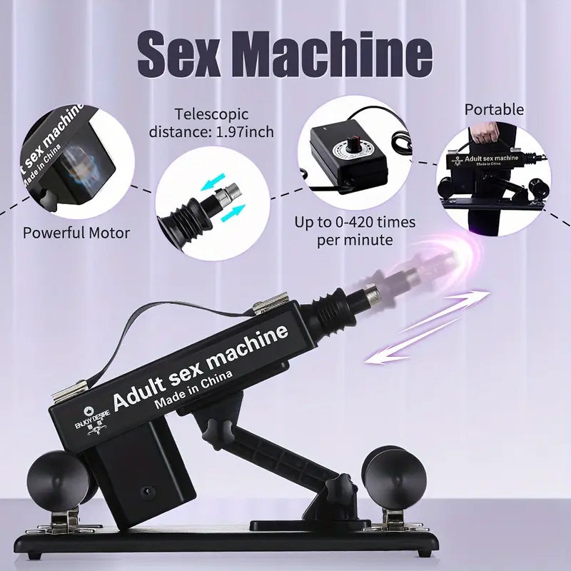 Inferno 7X – Automatic Thrusting Sex Machine with 7 Attachments for Ultimate Pleasure