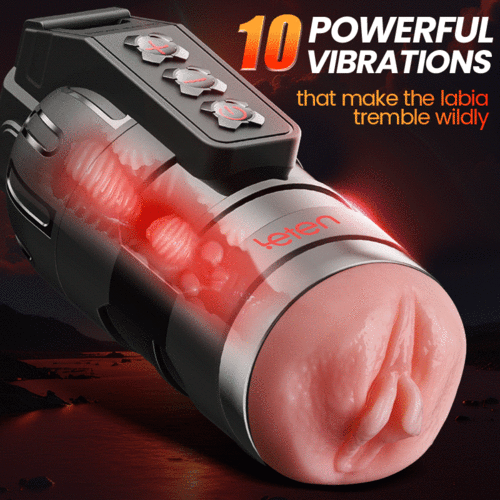 10 Vibrating Masturbator Cup And Realistic Vagina APP Control