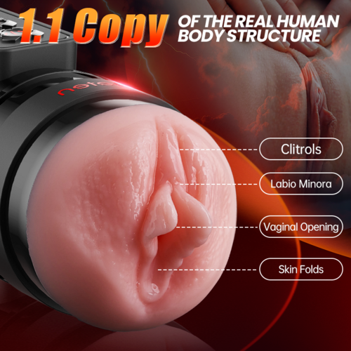 10 Vibrating Masturbator Cup And Realistic Vagina APP Control