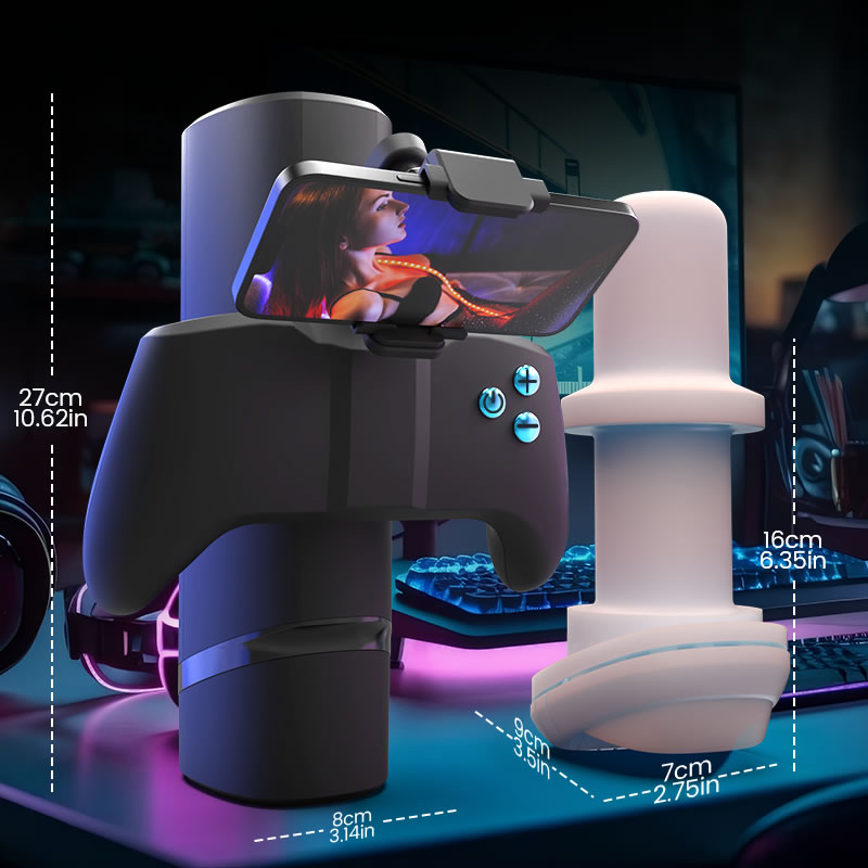 Turbo Thrust Stroker – 10 Modes with Interactive Gamepad & Phone Stand