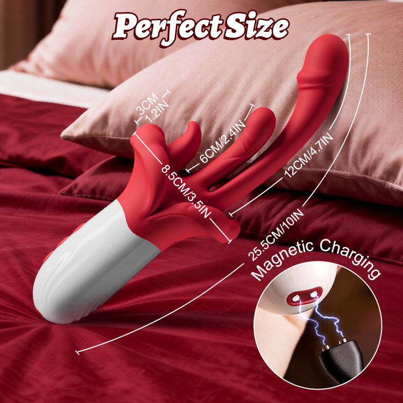Heating G-Spot Vibrator with Tongue Licking Motion & 10 Vibration Modes