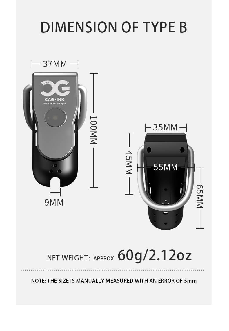 QIUI 2 - APP Control Electric Shock Male Chastity Device