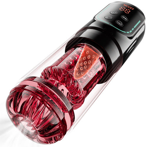 Cinder - App-Controlled Male Stroker with Thrusting, Suction and Rotation