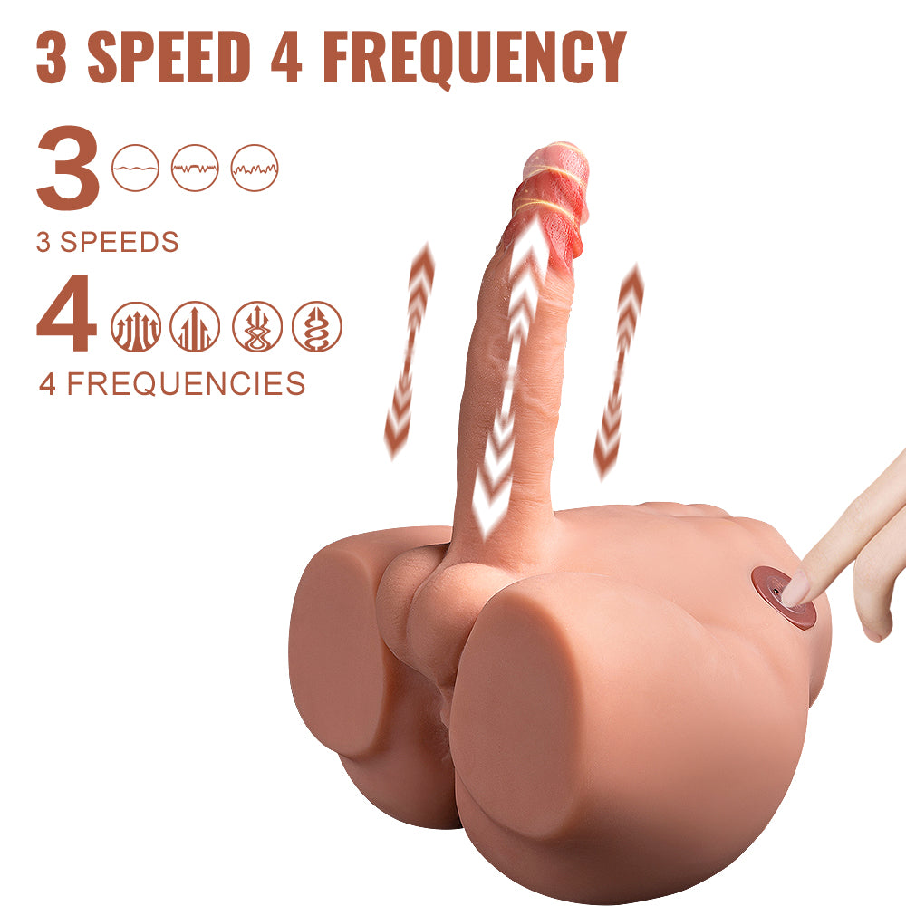 Peel - 9.56lb 3D pulse butt with Realistic Dildo and Tight Anal