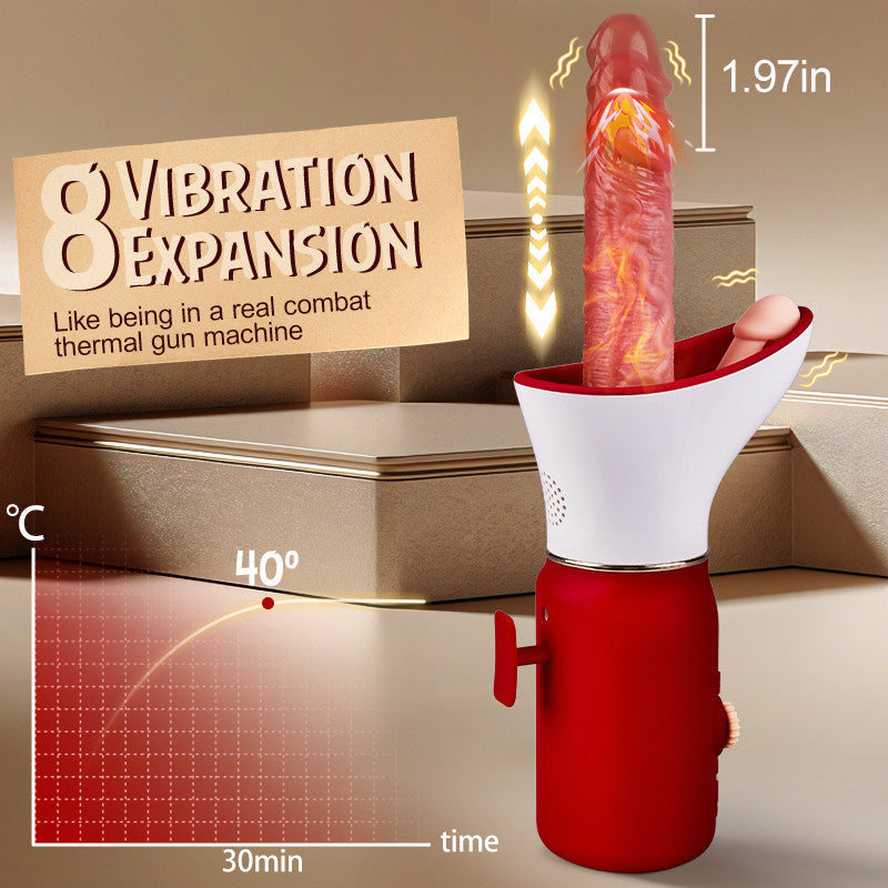Lover Multifunctional Penis Machine 7 Vibrating & 8 Thrusting Modes Elegant Gift Packaging