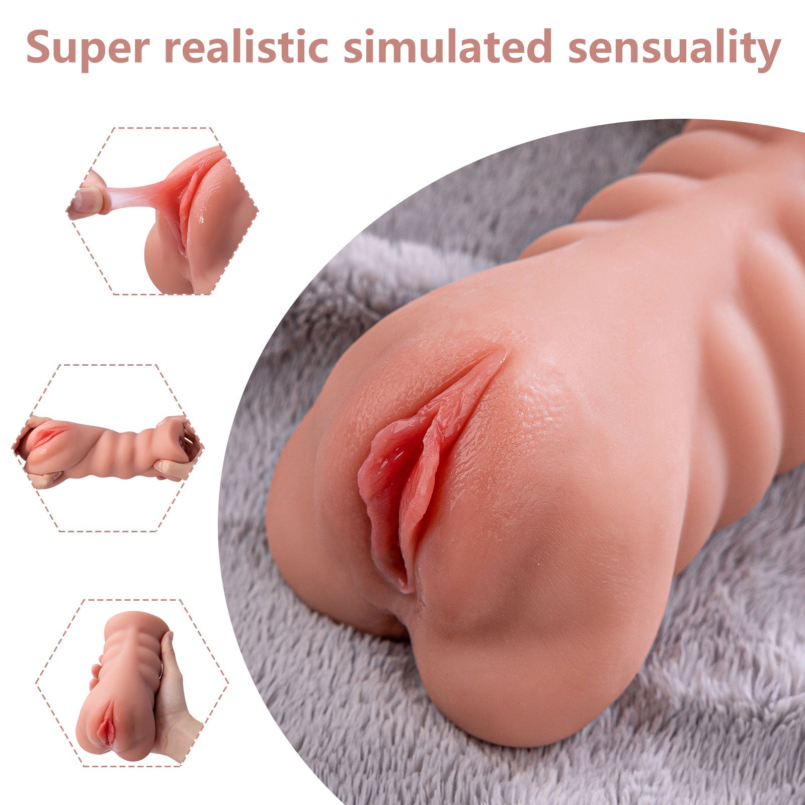 1.98lb Pocket Pussy 10 Vibrating Modes Sweetstoy