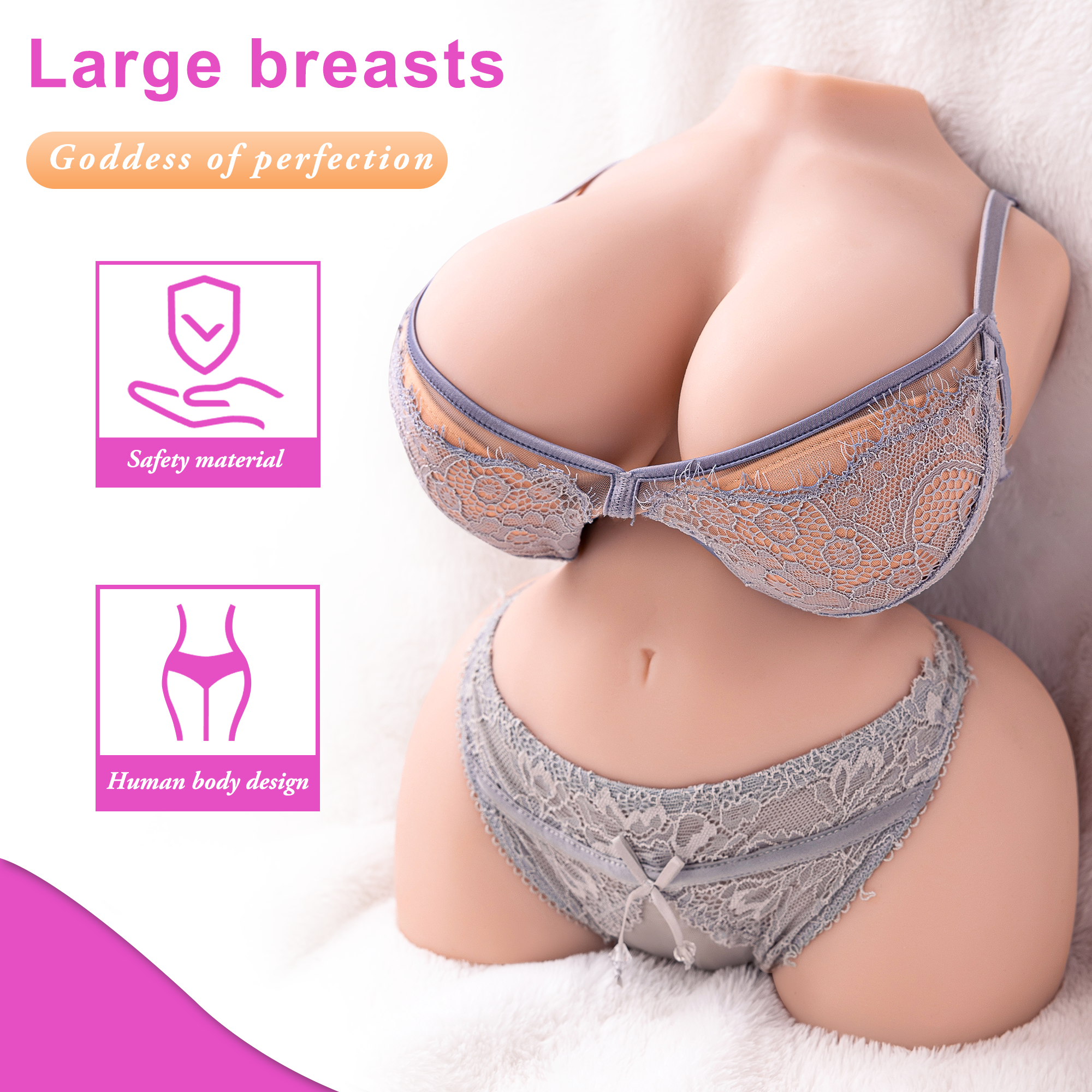 Delilah -  10.5lb Large Breasts Sex Doll Dual Channel