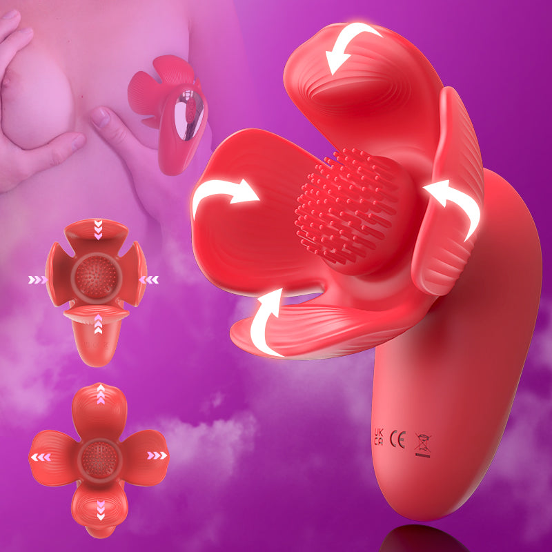 10-Mode Pinching & Vibrating Nipple Toys Dual Nipple Vibrator for Intense Pleasure