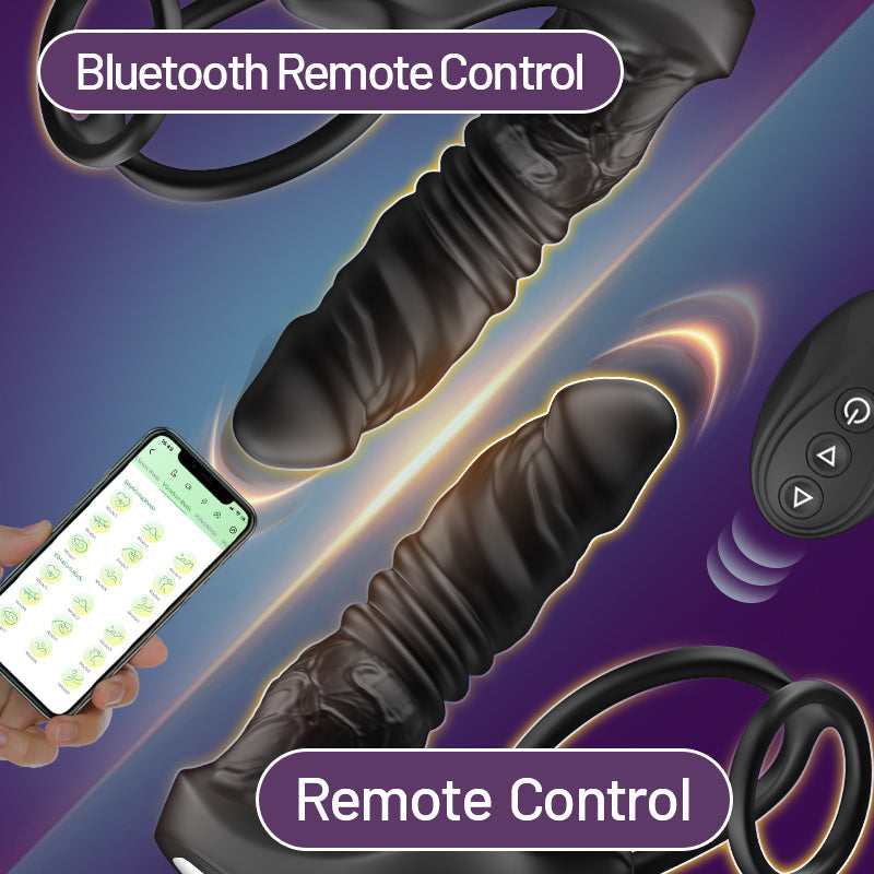 App-Controlled Prostate Massager with Thrusting & Precision Vibration