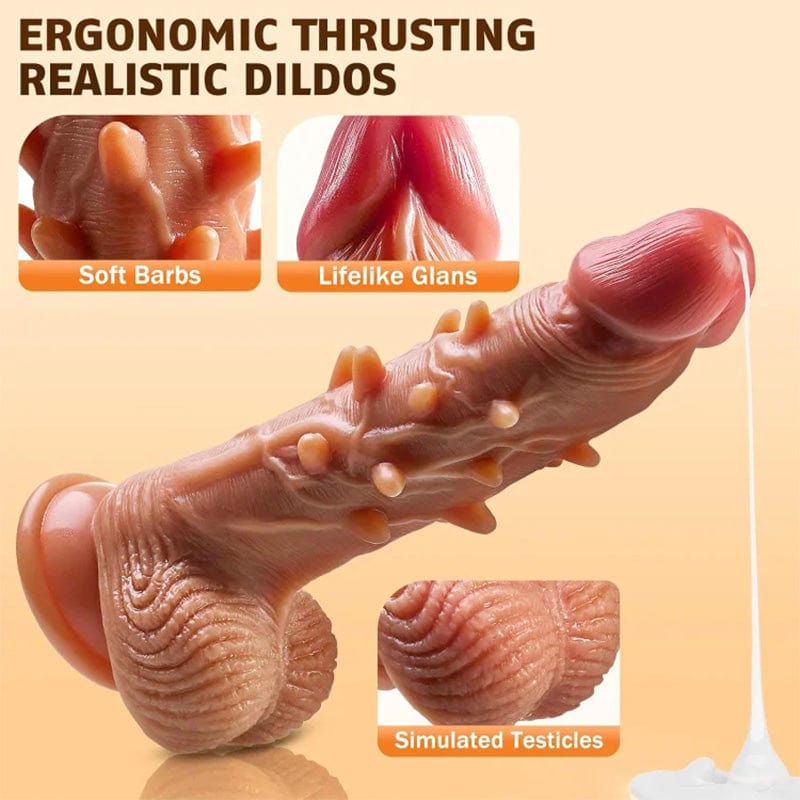 3-Speed Thrusting 9-Mode Vibration G-Spot & Anal Heating Dildo