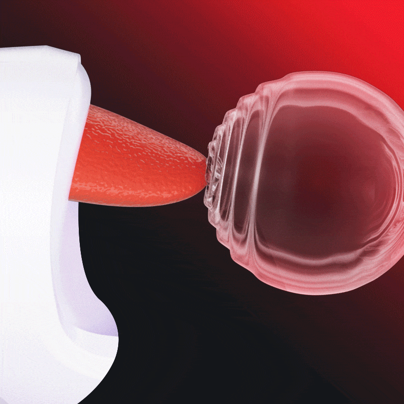 Blowjob Queen Glans Training Masturbator – 10 Tapping & Thrusting Modes, Oral Simulation Trainer for Men