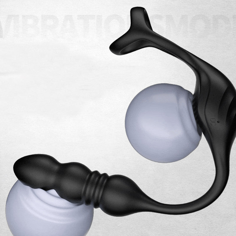 Mike's 9 Vibration and Pulsation Wearable Prostate Massager with Cock Ring