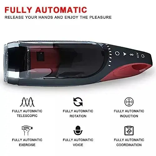 The KING Sucking Heating Telescopic Rotating Male Masturbator Sweetstoy