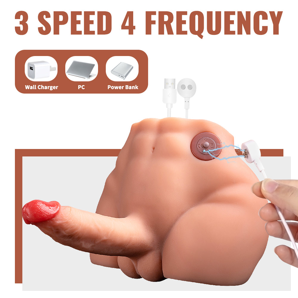 Peel - 9.56lb 3D pulse butt with Realistic Dildo and Tight Anal