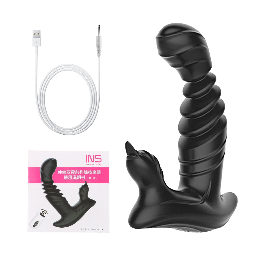 Telescopic Prostate Massager For Men And Women Double Shock Sweetstoy