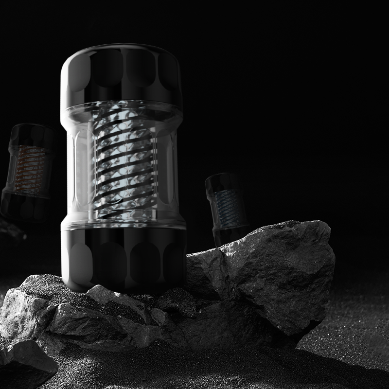 Sweetstoy - Manual Spiral Suction Male Stroker featuring Textured Sleeve