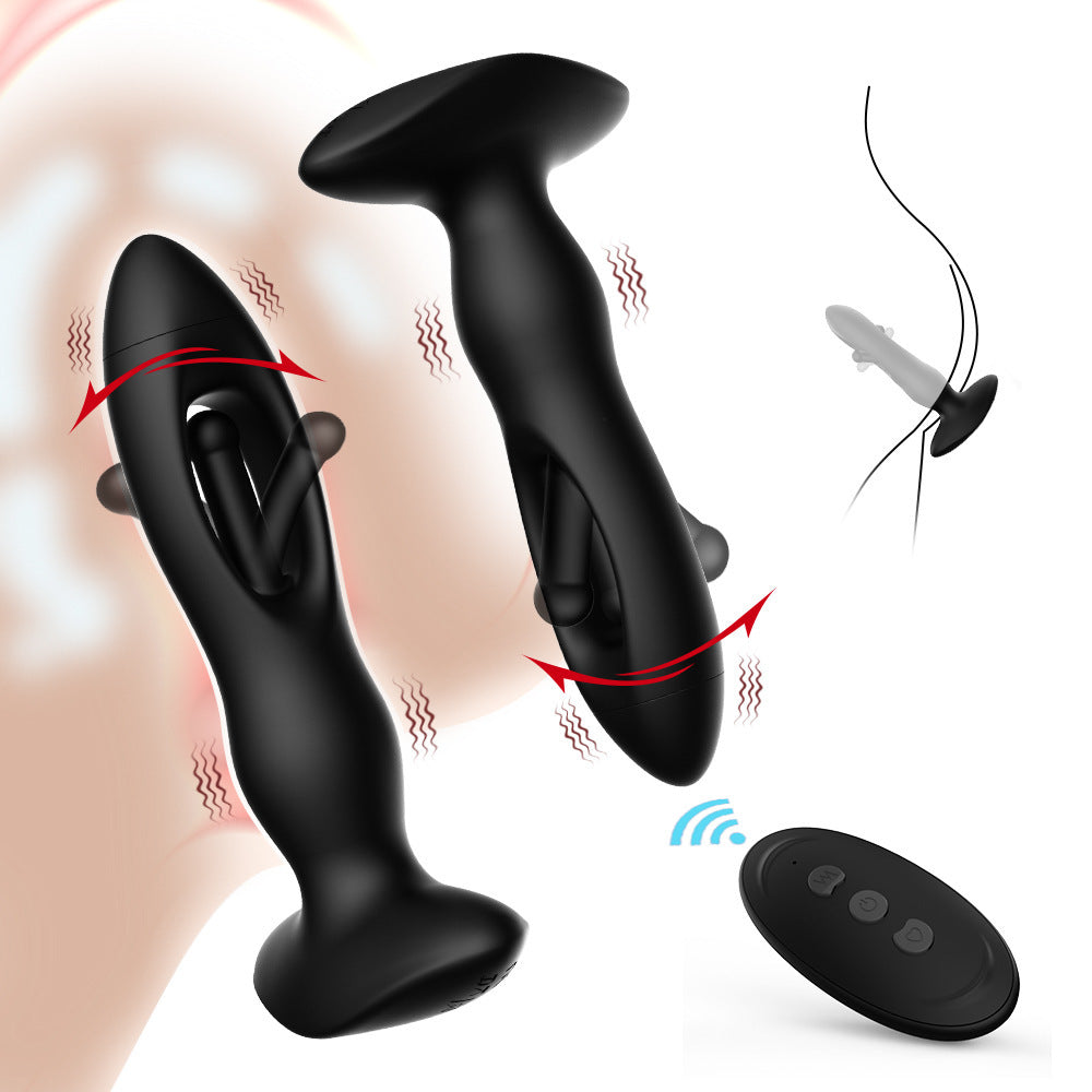 Anal plug, wireless remote control swing vibration massager, prostate orgasm masturbation silicone anal plug Sweetstoy