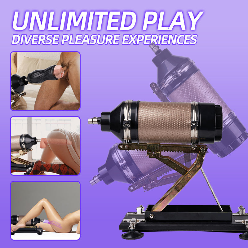 Iron Titan 400 Strokes/Mins 5 IN 1 Accessories Dildo Masturbation Sex Machine Sweetstoy