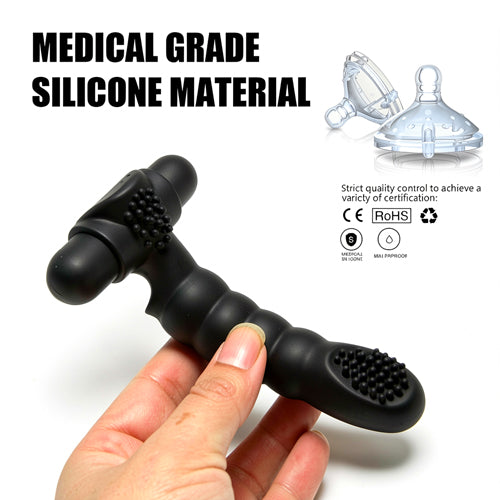 10-Mode Silicone Finger Vibrator – USB Rechargeable Clitoral & G-Spot Stimulator