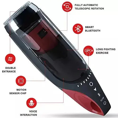 The KING Sucking Heating Telescopic Rotating Male Masturbator Sweetstoy