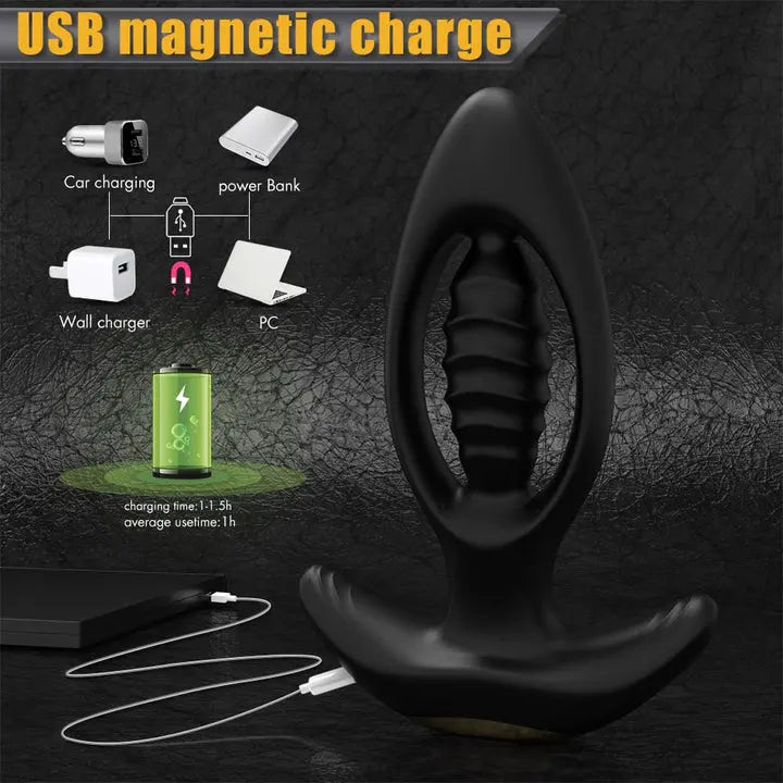 Multiple Pleasure Anal Stimulator with Vibration None