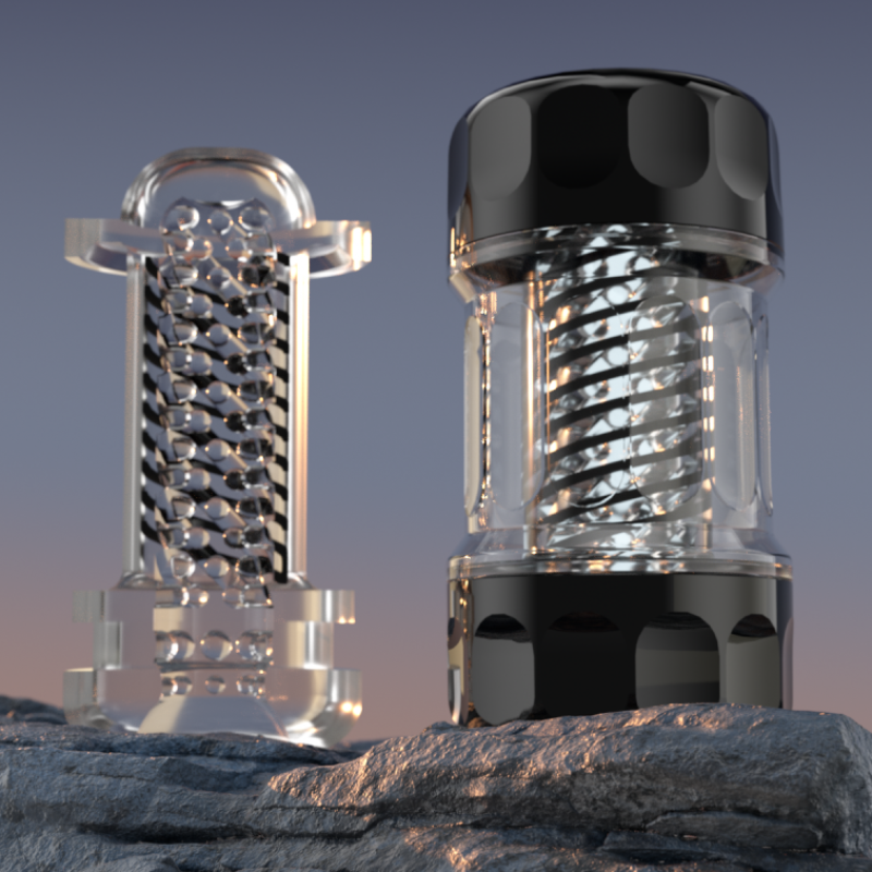 Sweetstoy - Manual Spiral Suction Male Stroker featuring Textured Sleeve