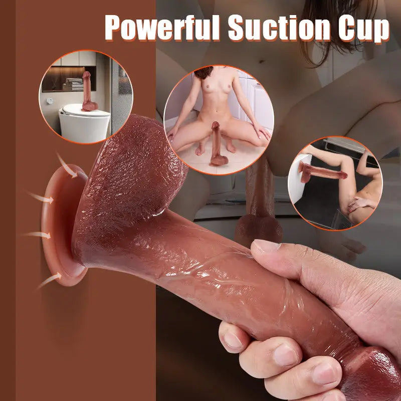 MASK - 3 Thrusting & 5 Vibrating Heating Dildo 8.66 Inch Sweetstoy