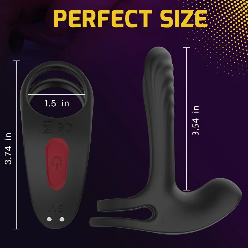 Magnum – Vibrating Cock Sleeve with Clitoral Stimulator