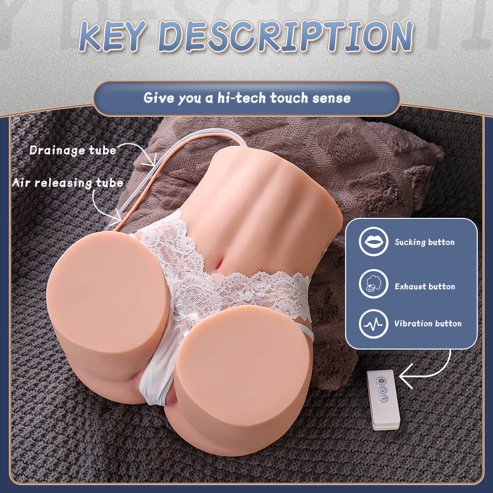 26lb Bridget sucks vibrator butt Sweetstoy