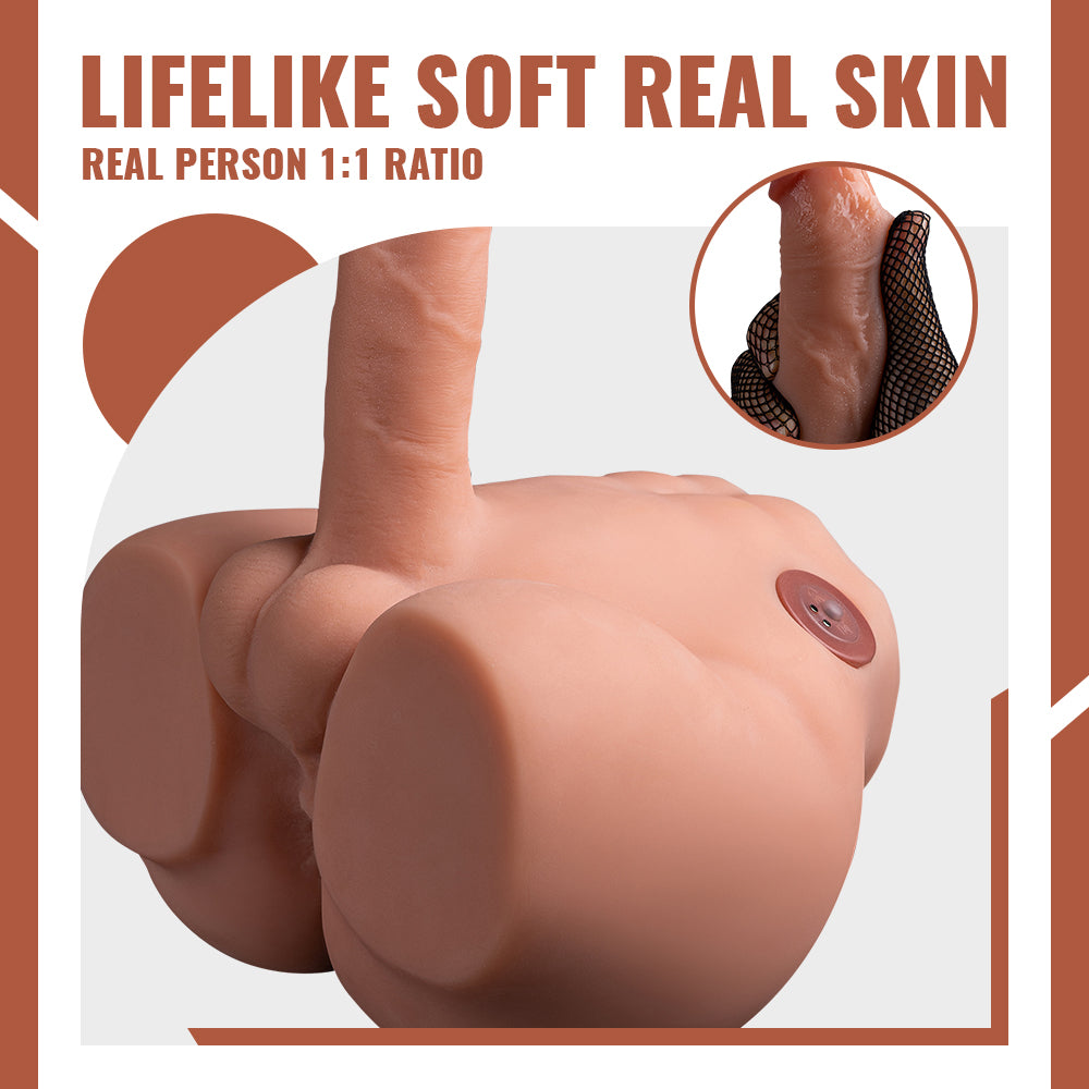 Peel - 9.56lb 3D pulse butt with Realistic Dildo and Tight Anal