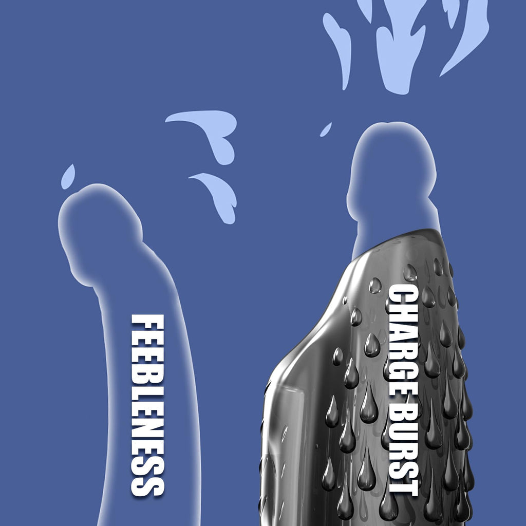 Vibrating Penis Sleeve with Dual Penis Rings Adult Male Sex Toy None