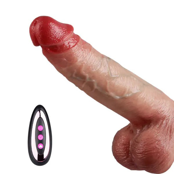 Sweetstoy Vibrating Thrusting Thick Long Lifelike Dildo 8.66 Inch