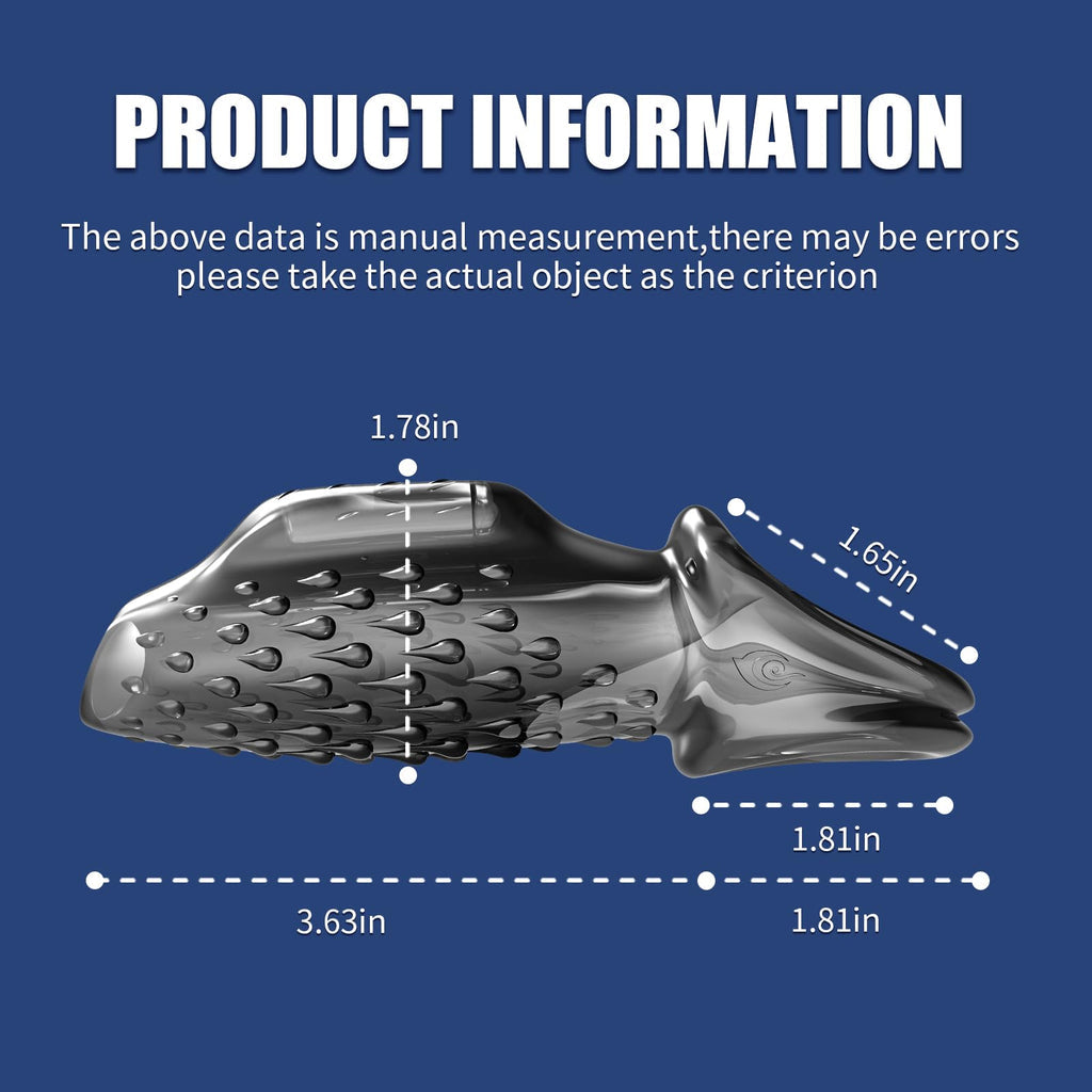 Vibrating Penis Sleeve with Dual Penis Rings Adult Male Sex Toy None