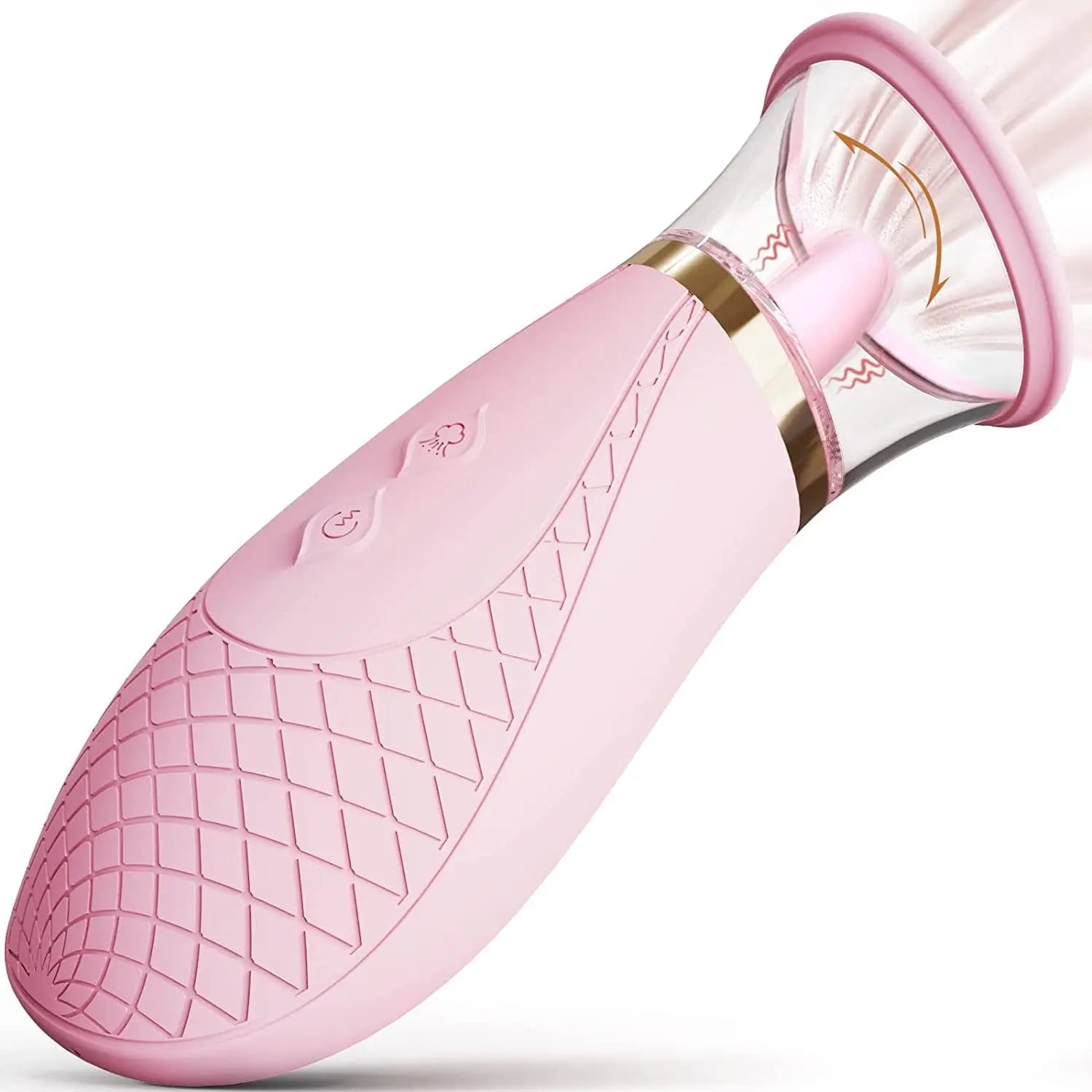 【NEW】3 in 1 Tongue Sucking And Licking Clit Or Nipple Stimulator-3 suction and 9 Vibrator