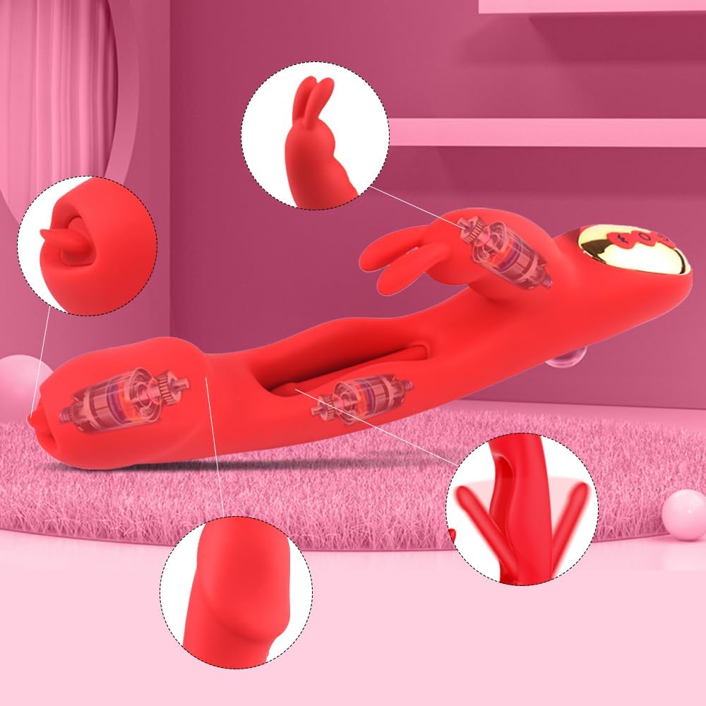 Best Rabbit Head Triple Stimulation Design Vibrators Sweetstoy