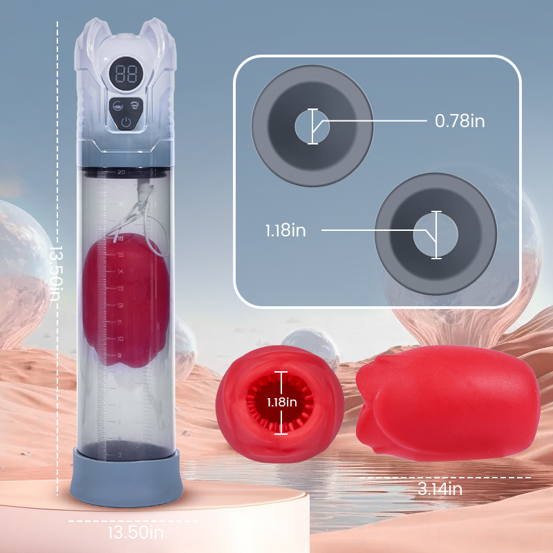 GrowPlus - Penis Pump with Training 5 Suction Modes and 7 Vibration Patterns