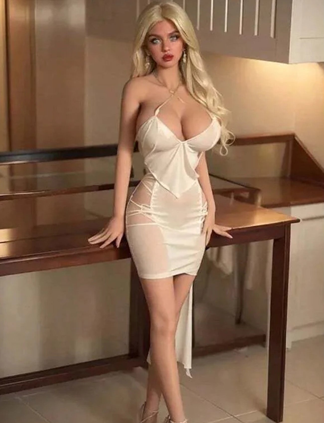 Vivienne - 76.6lb Lifelike Silicone Sex Doll with Full Metal Skeleton & Realistic Body Design