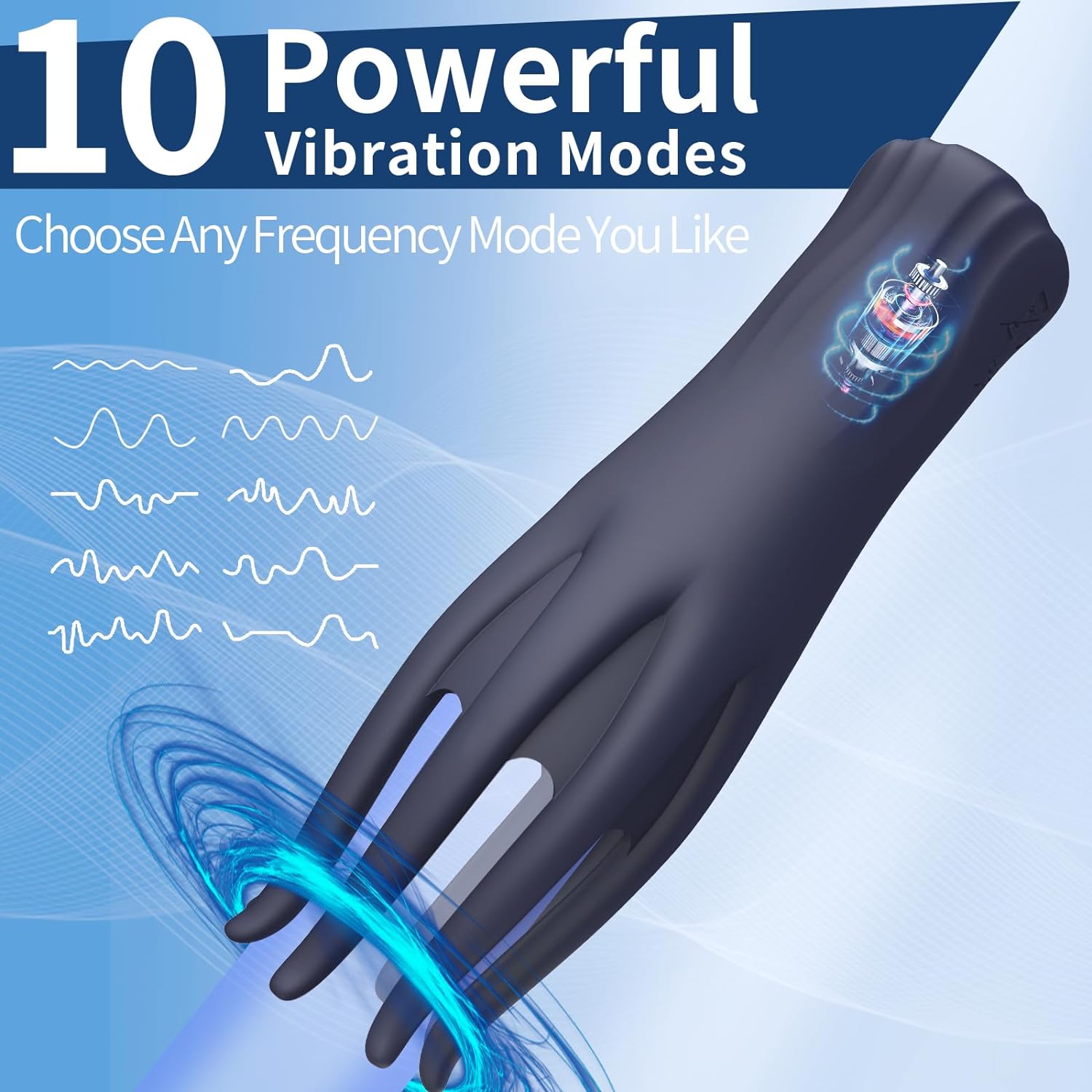 3-in-1 Male Vibrator for Testicle Massage & Endurance Enhancement