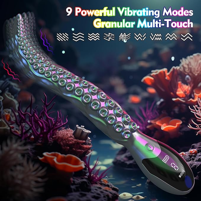 Octopus Tentacle Clitoral, G-Spot & Nipple Stimulation Monster Dildos